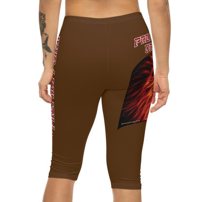 Premium Crap Capri-Cious Leggings - Brown