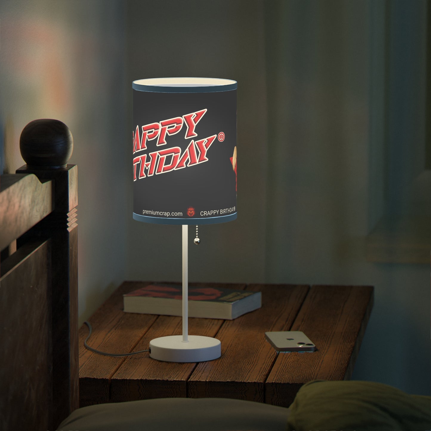 Crappy Birthday II Lamp on a Stand