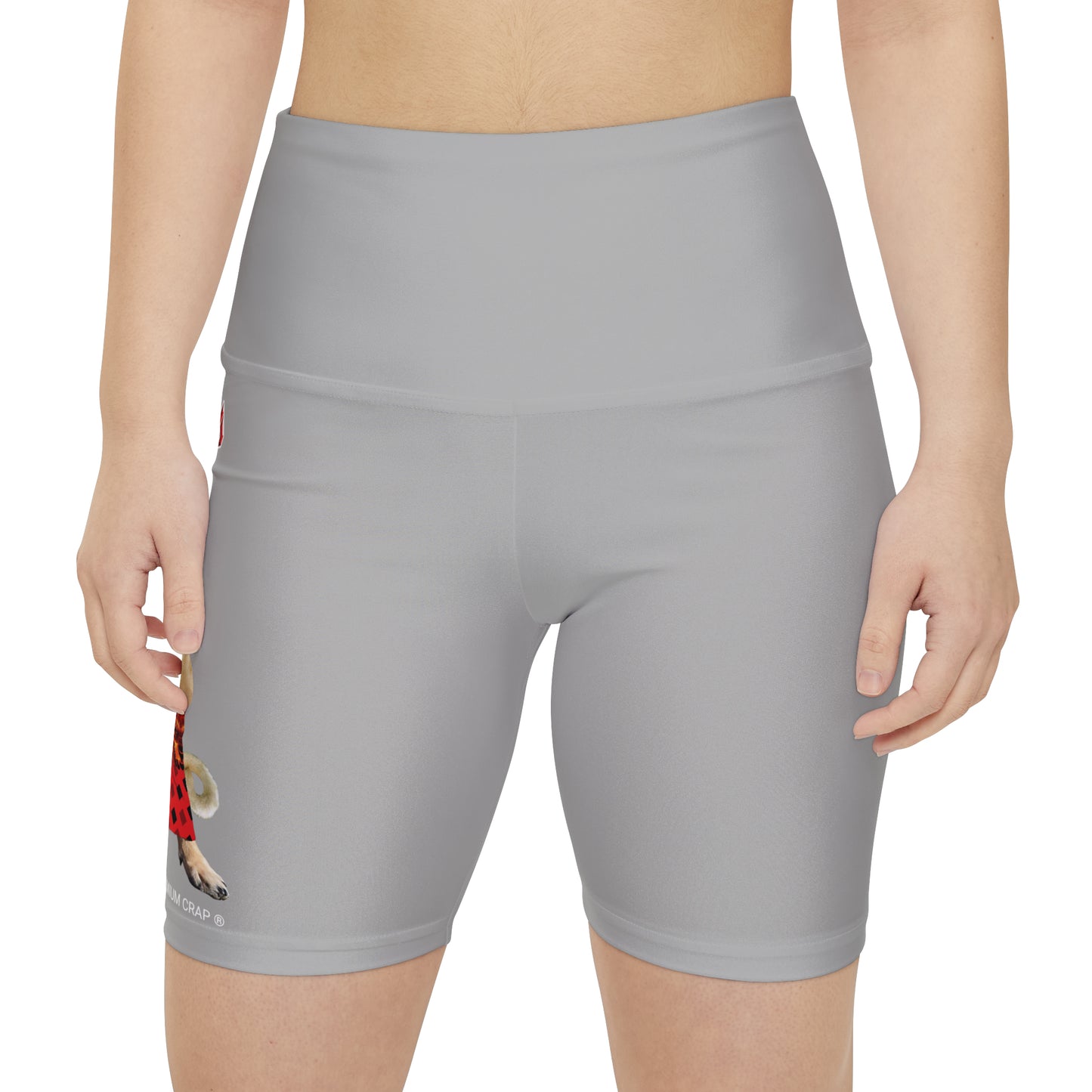 Premium Crap II Women's Workout Shorts  - Light Grey