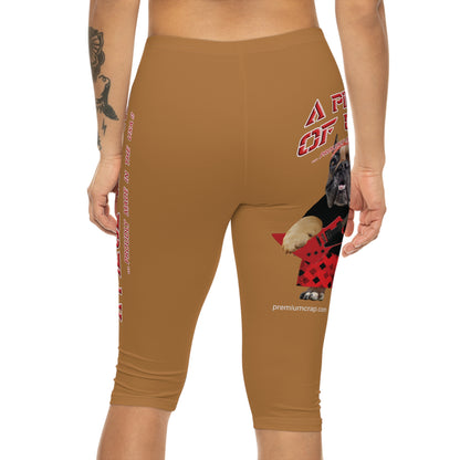 A Piece Of Crap II Women’s Capri Leggings - Light Brown