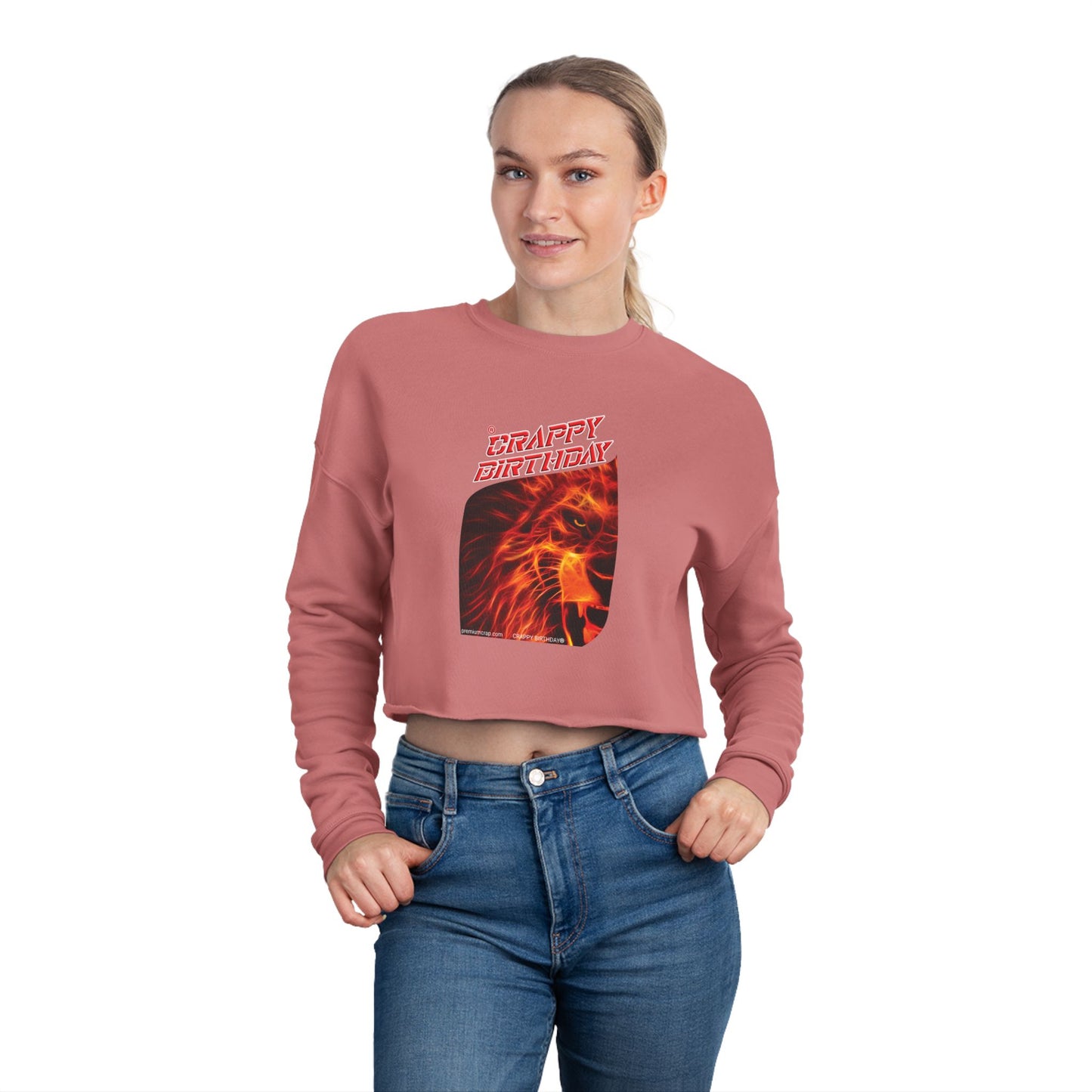 Crappy Birthday Cropped Sweatshirt