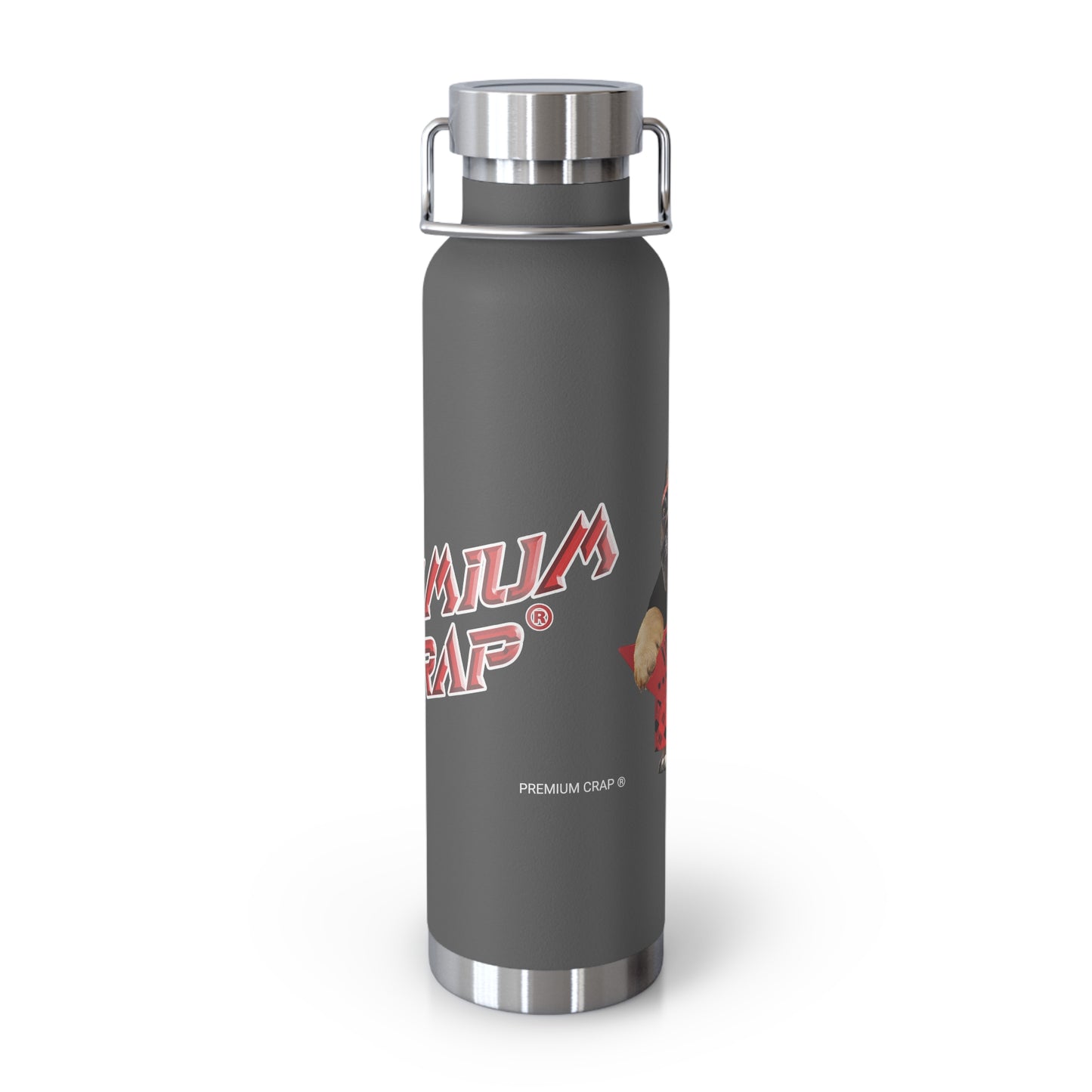 Premium Crap II Stainless Steel Water Bottle, Standard Lid