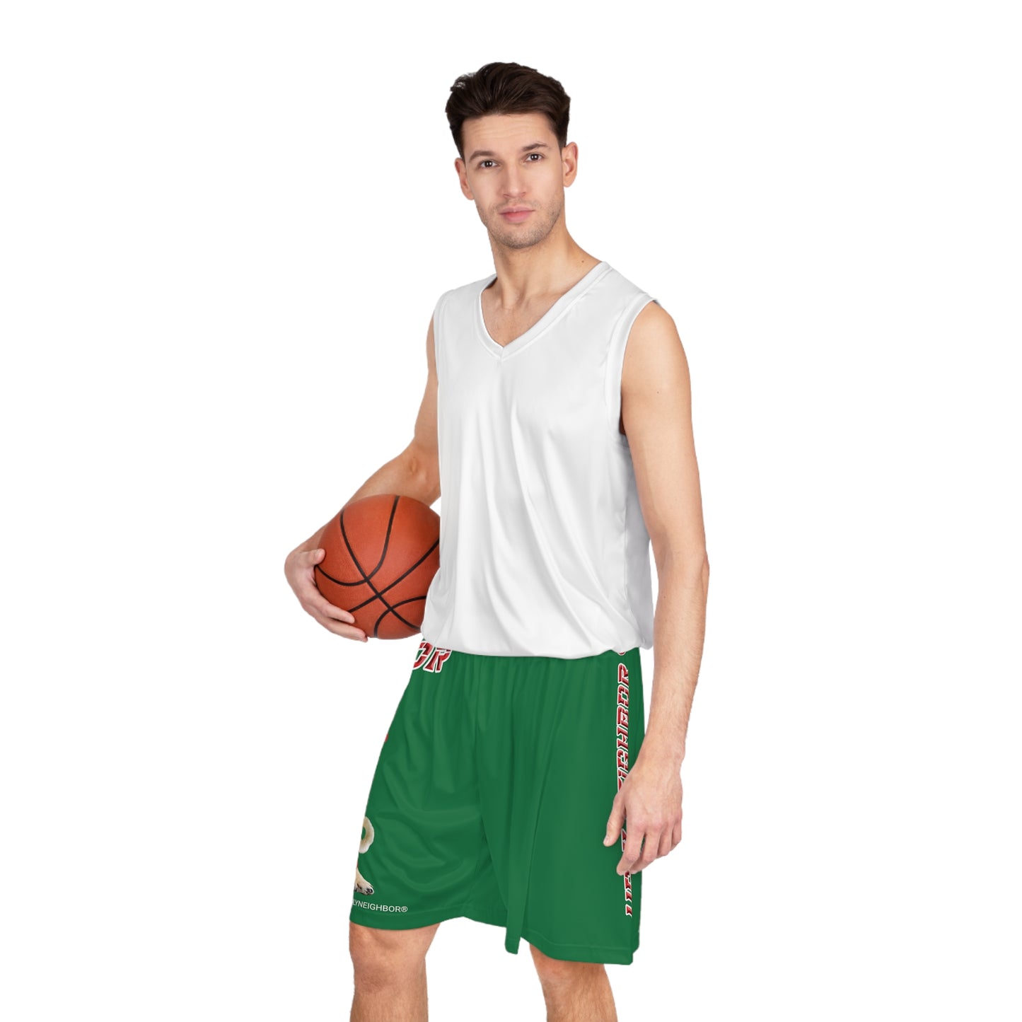 Ugly Neighbor II Basketball Shorts - Dark Green