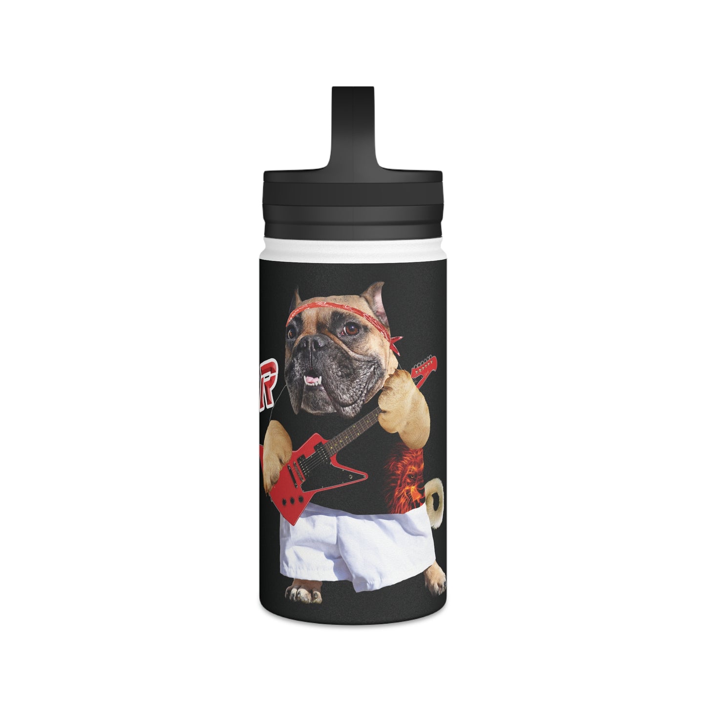 Ugly Neighbor Stainless Steel Water Bottle, Handle Lid