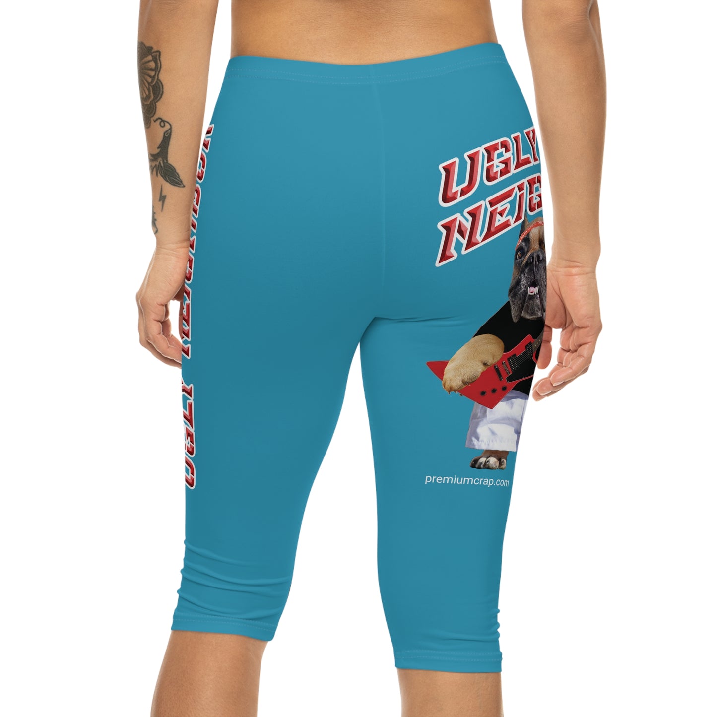 Ugly Neighbor Capri-Cious Leggings - Turquoise