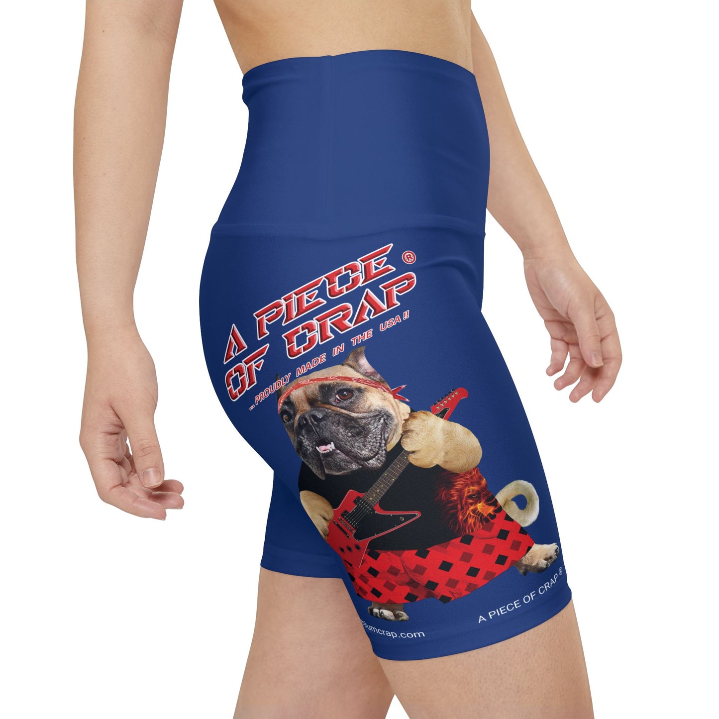 A Piece Of Crap II Women's Workout Shorts - Dark Blue