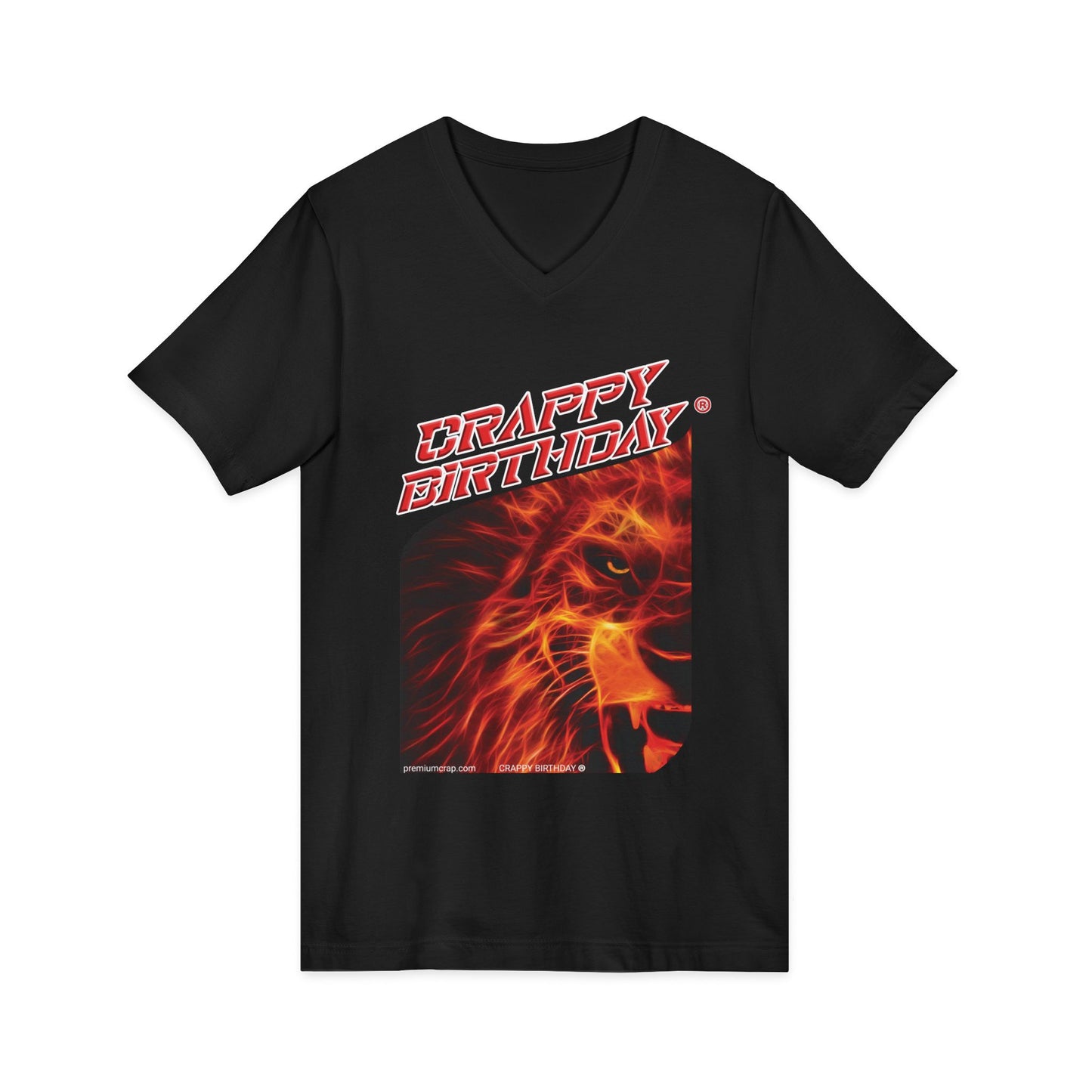Crappy Birthday Jersey Short Sleeve V-Neck Tee