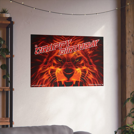 Crappy Birthday Matte Horizontal Posters