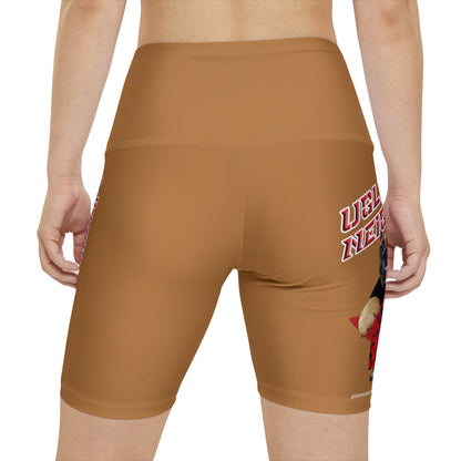 Ugly Neighbor II Women's Workout Shorts - Light Brown