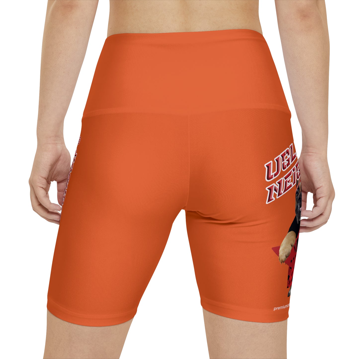 Ugly Neighbor II Women's Workout Shorts - Orange