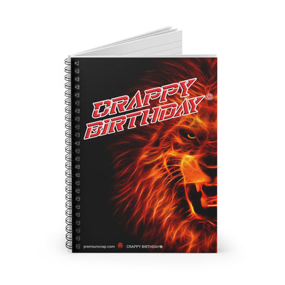 Crappy Birthday Spiral Notebook - Ruled Line