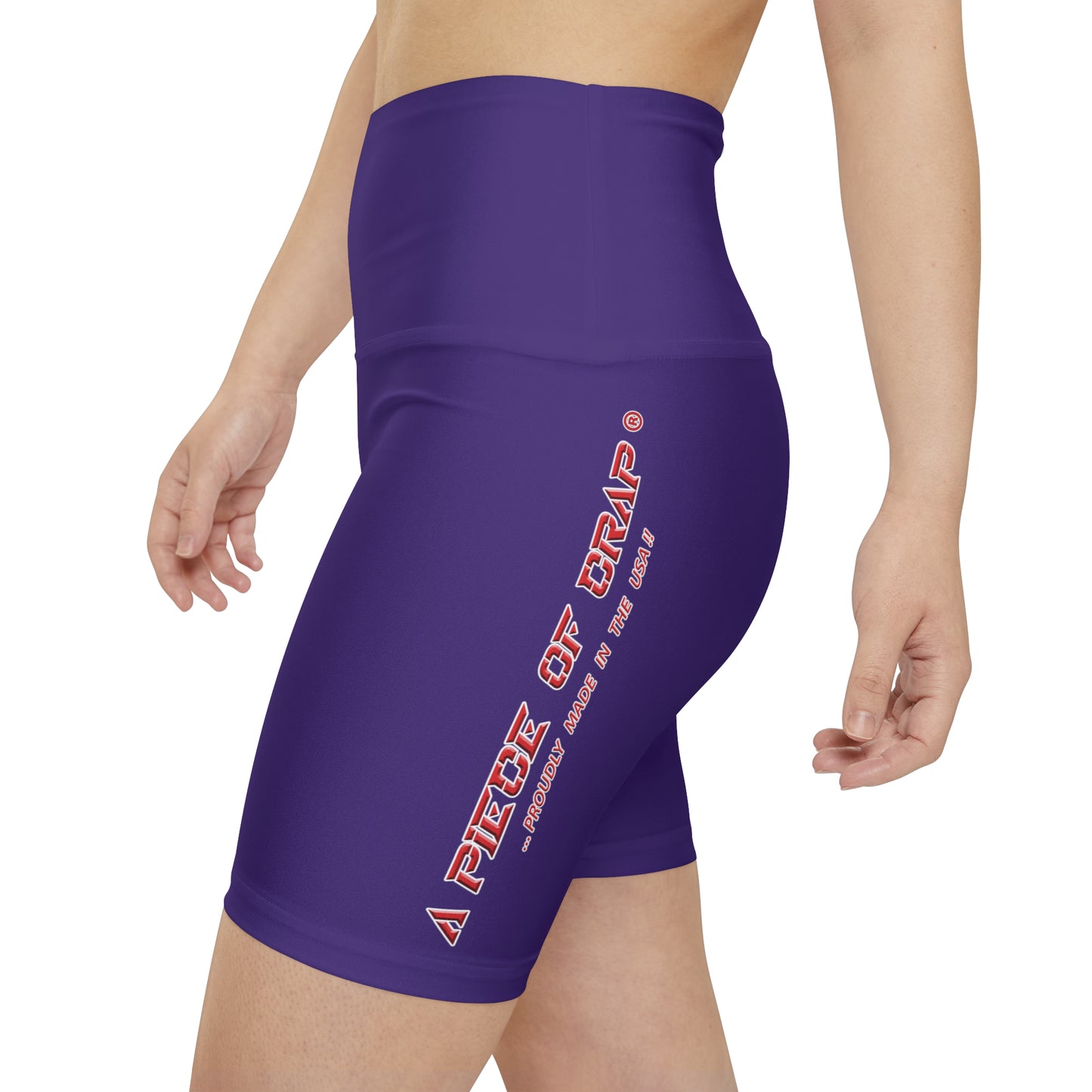 A Piece Of Crap II Women's Workout Shorts - Purple