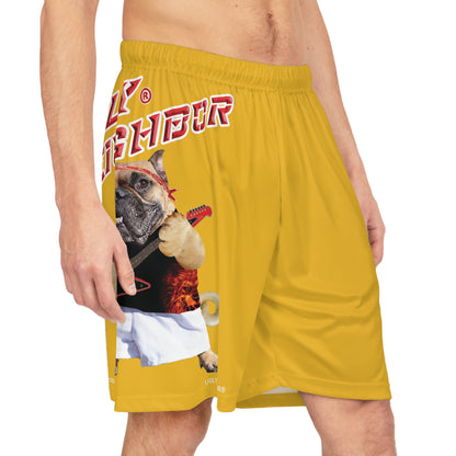 Ugly Neighbor BougieBooty Baller Shorts - Yellow