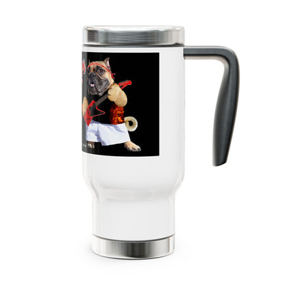 Premium Crap Stainless Steel Travel Mug with Handle, 14oz