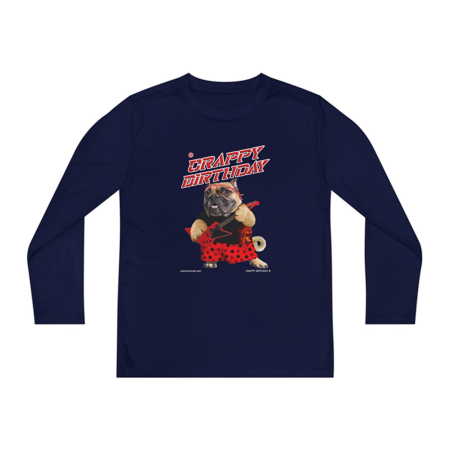 Crappy Birthday II Youth Long Sleeve Competitor Tee