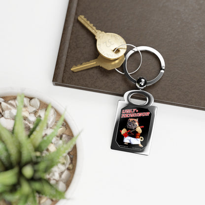 Ugly Neighbor Rectangle Photo Keyring
