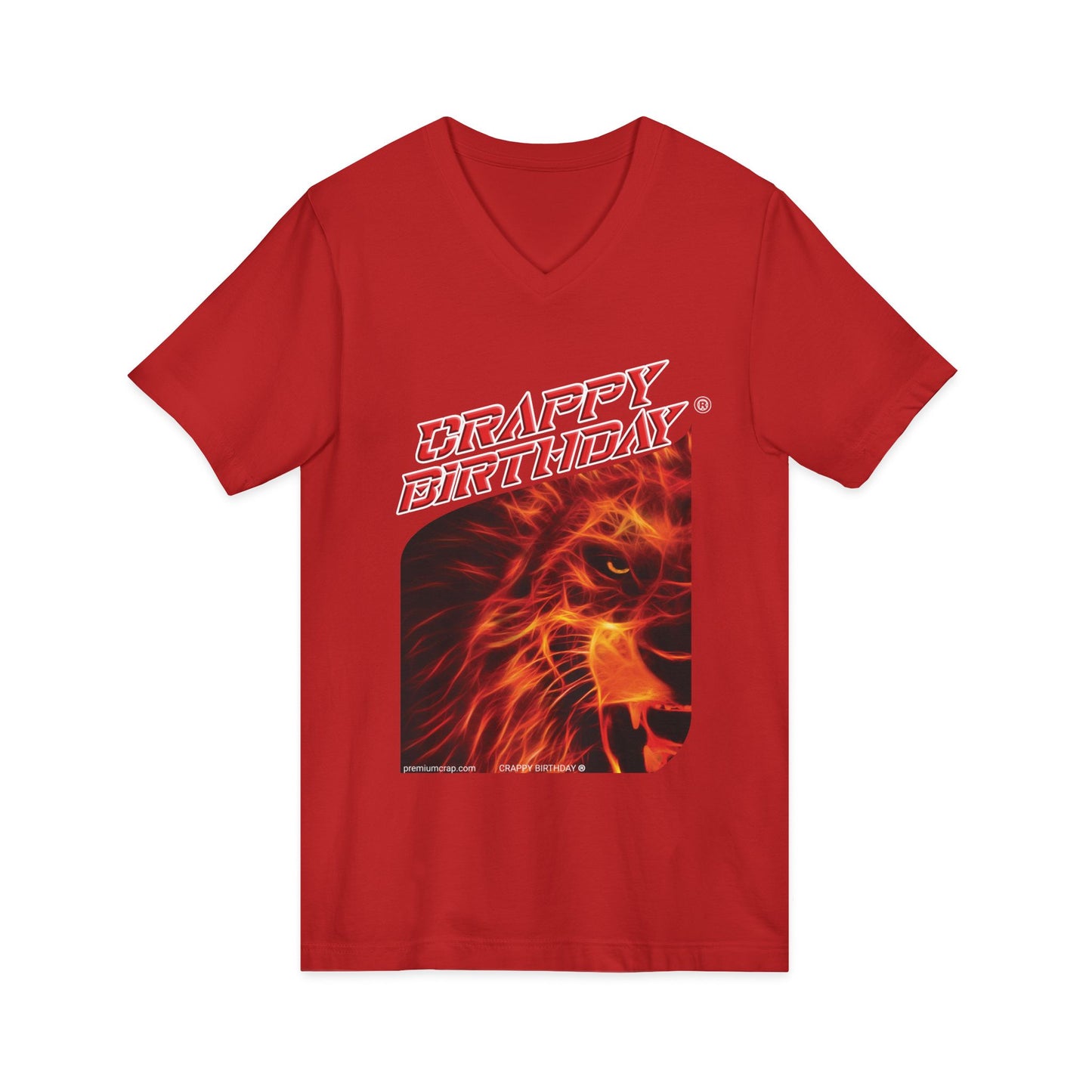 Crappy Birthday Jersey Short Sleeve V-Neck Tee