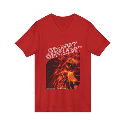 Crappy Birthday Jersey Short Sleeve V-Neck Tee