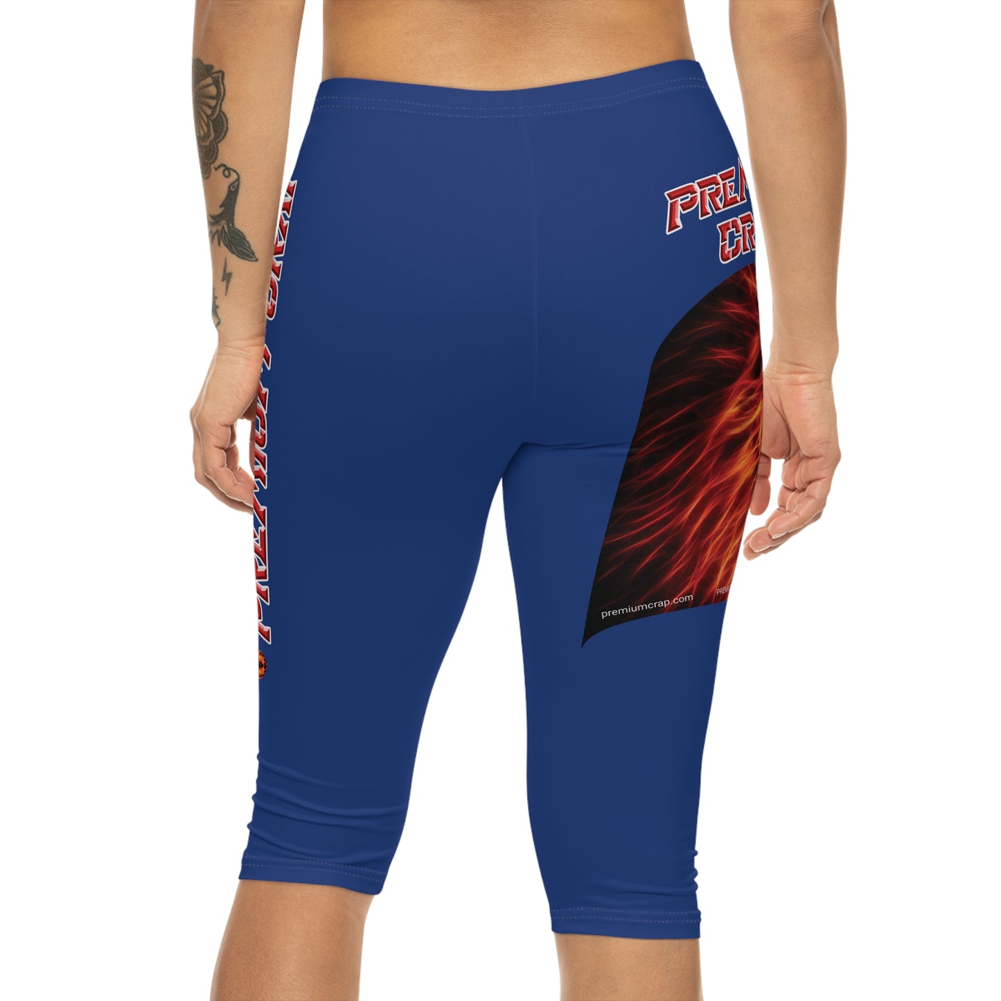 Premium Crap Capri-Cious Leggings - Dark Blue