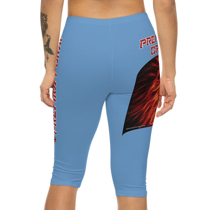 Premium Crap Capri-Cious Leggings - Light Blue