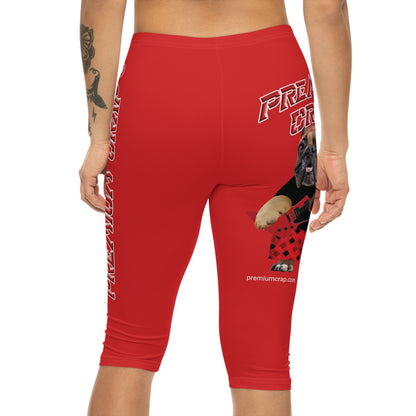 Premium Crap II Women’s Capri Leggings - Red