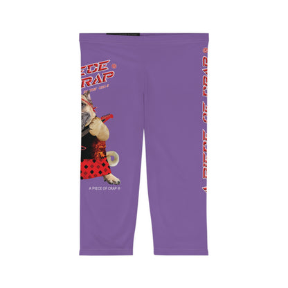A Piece Of Crap II Women’s Capri Leggings - Light Purple