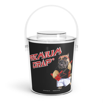 Premium Crap Ice Bucket with Free Tongs