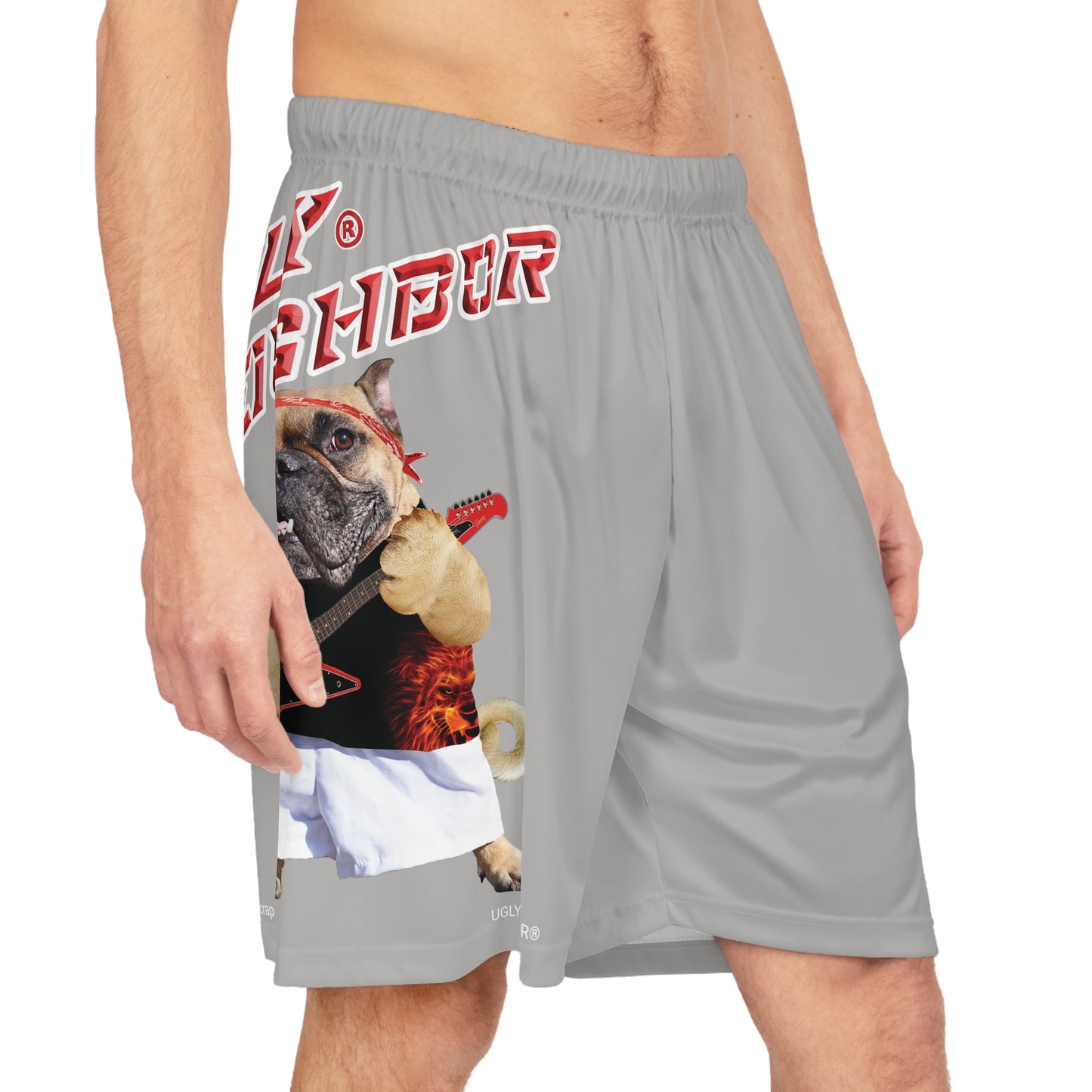 Ugly Neighbor BougieBooty Baller Shorts - Light Grey