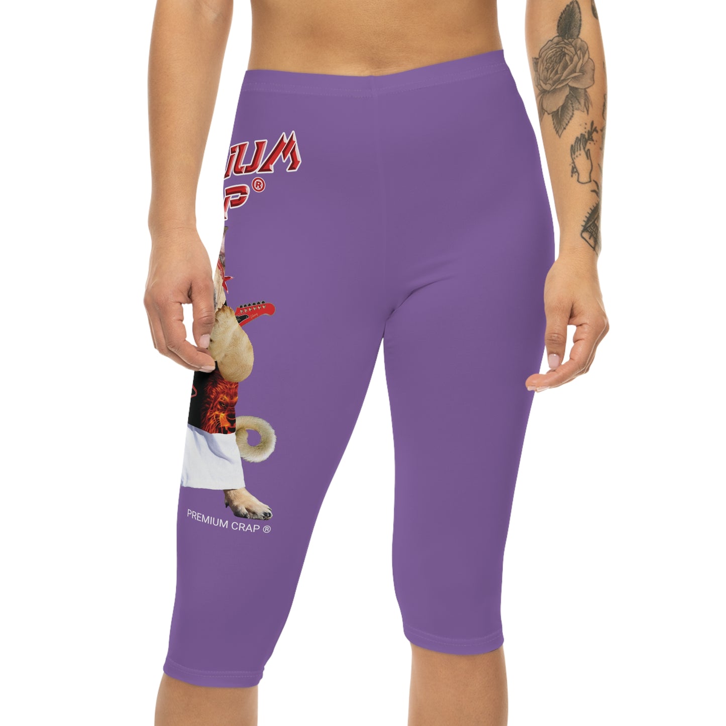 Premium Crap Women’s Capri Leggings - Light Purple