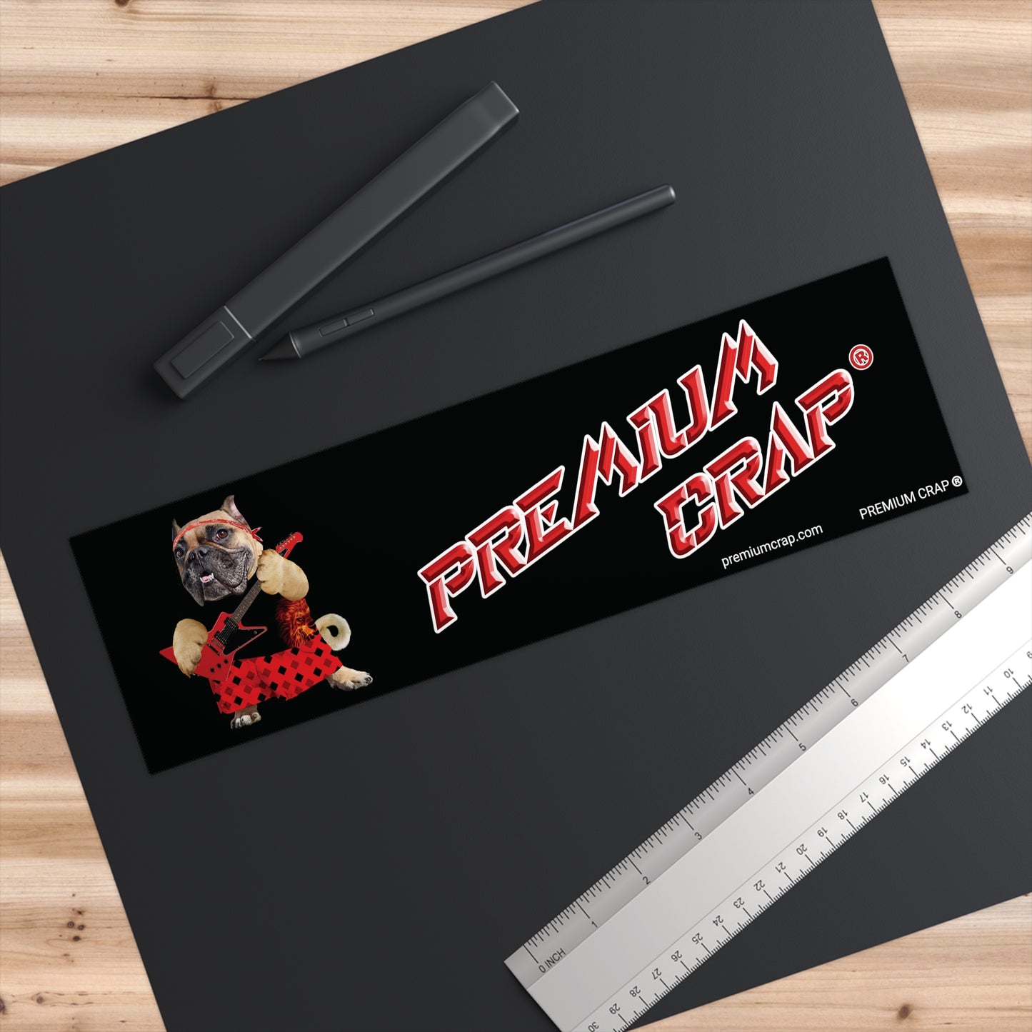 Premium Crap II Car Bumper Stickers - 11.5" x 3"