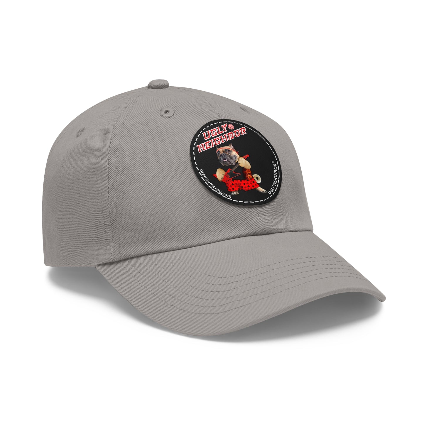 Ugly Neighbor II Dad Hat with Leather Patch (Round)