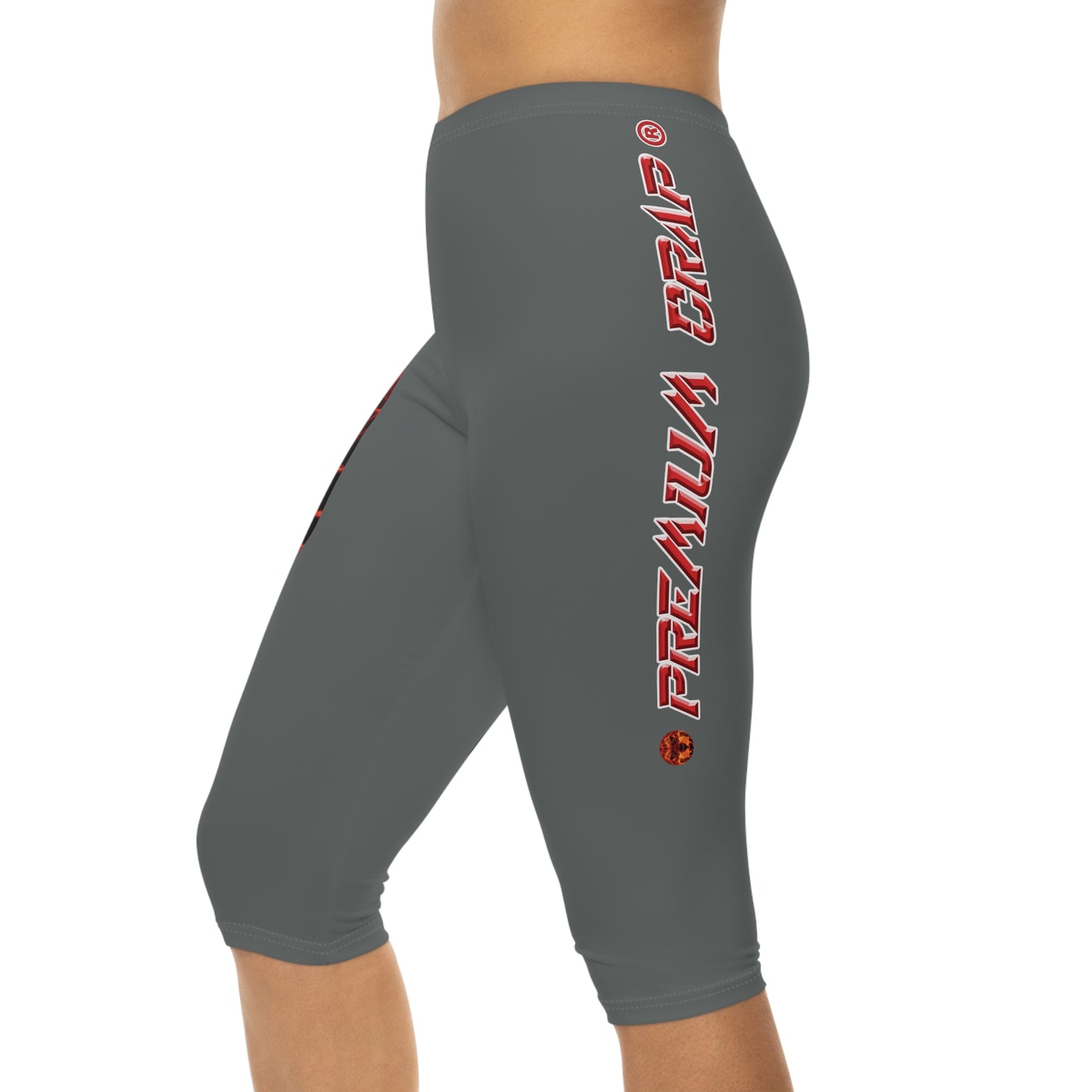 Premium Crap Capri-Cious Leggings - Dark Grey