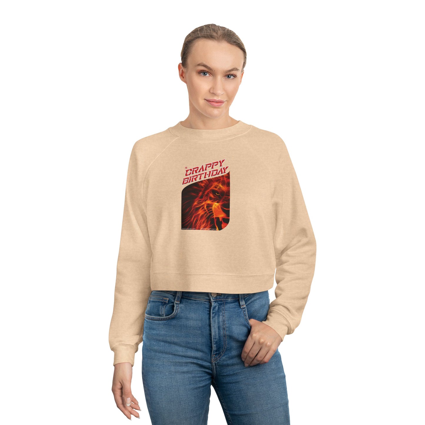 Crappy Birthday Women's Cropped Fleece Pullover