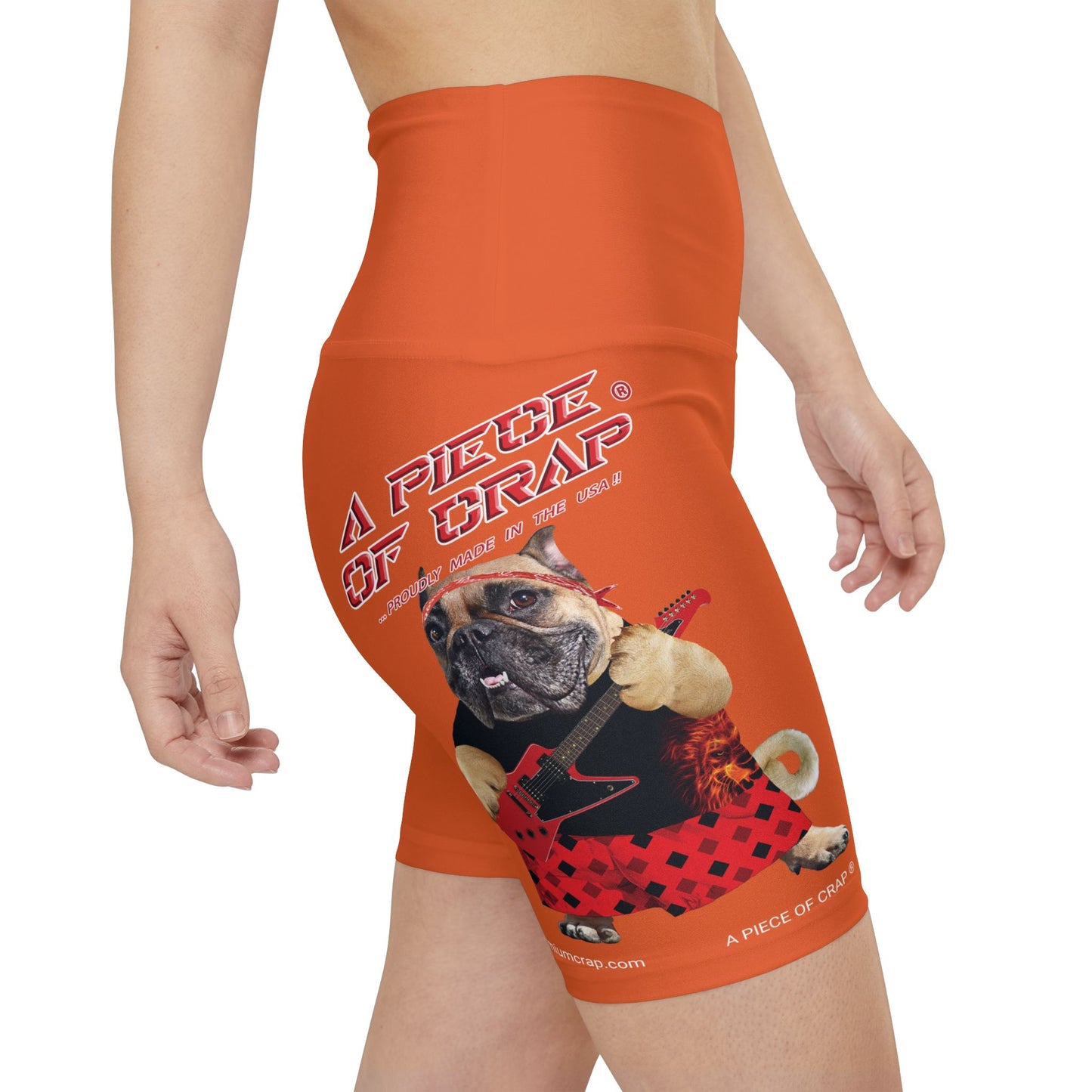 A Piece Of Crap II Women's Workout Shorts - Orange