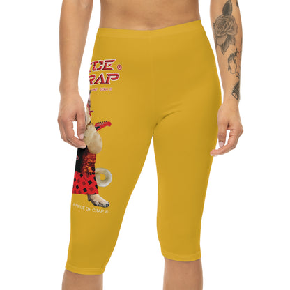 A Piece Of Crap II Women’s Capri Leggings - Yellow