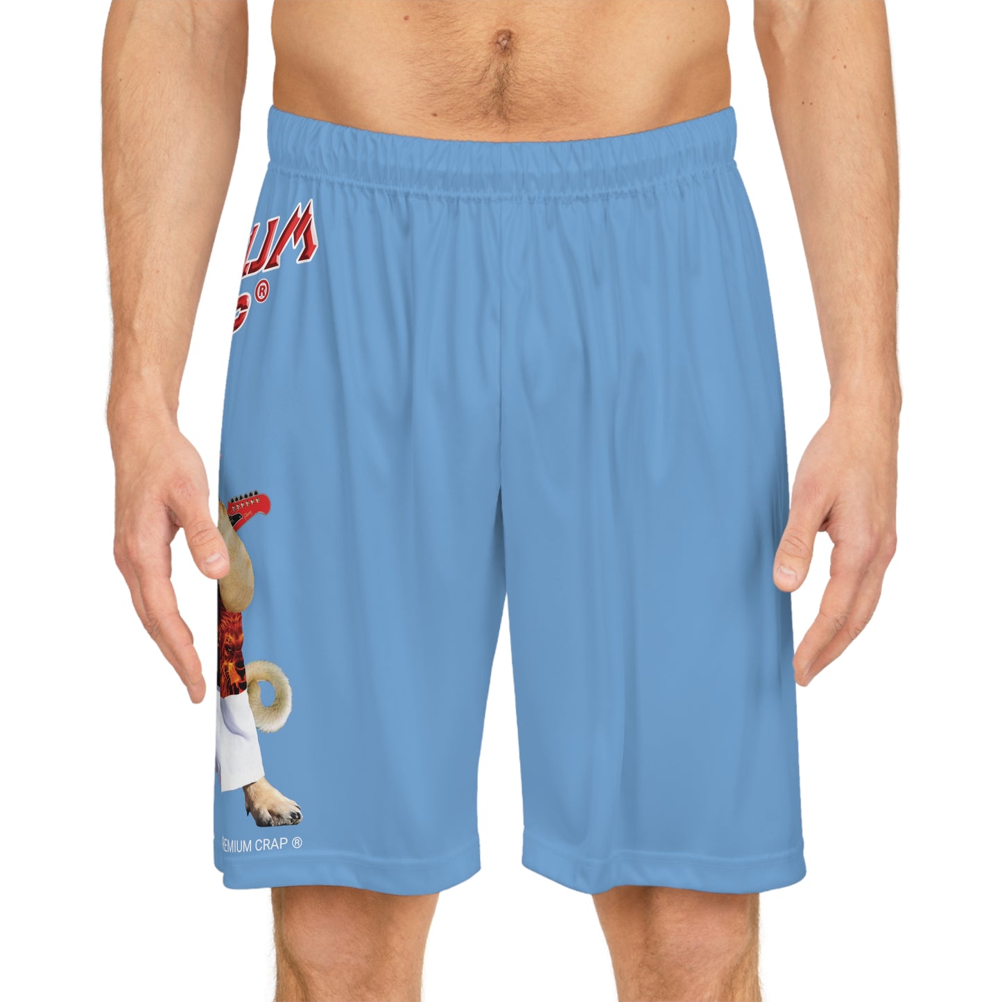 Premium Crap Basketball Shorts - Light Blue