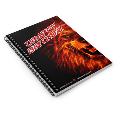 Crappy Birthday Spiral Notebook - Ruled Line