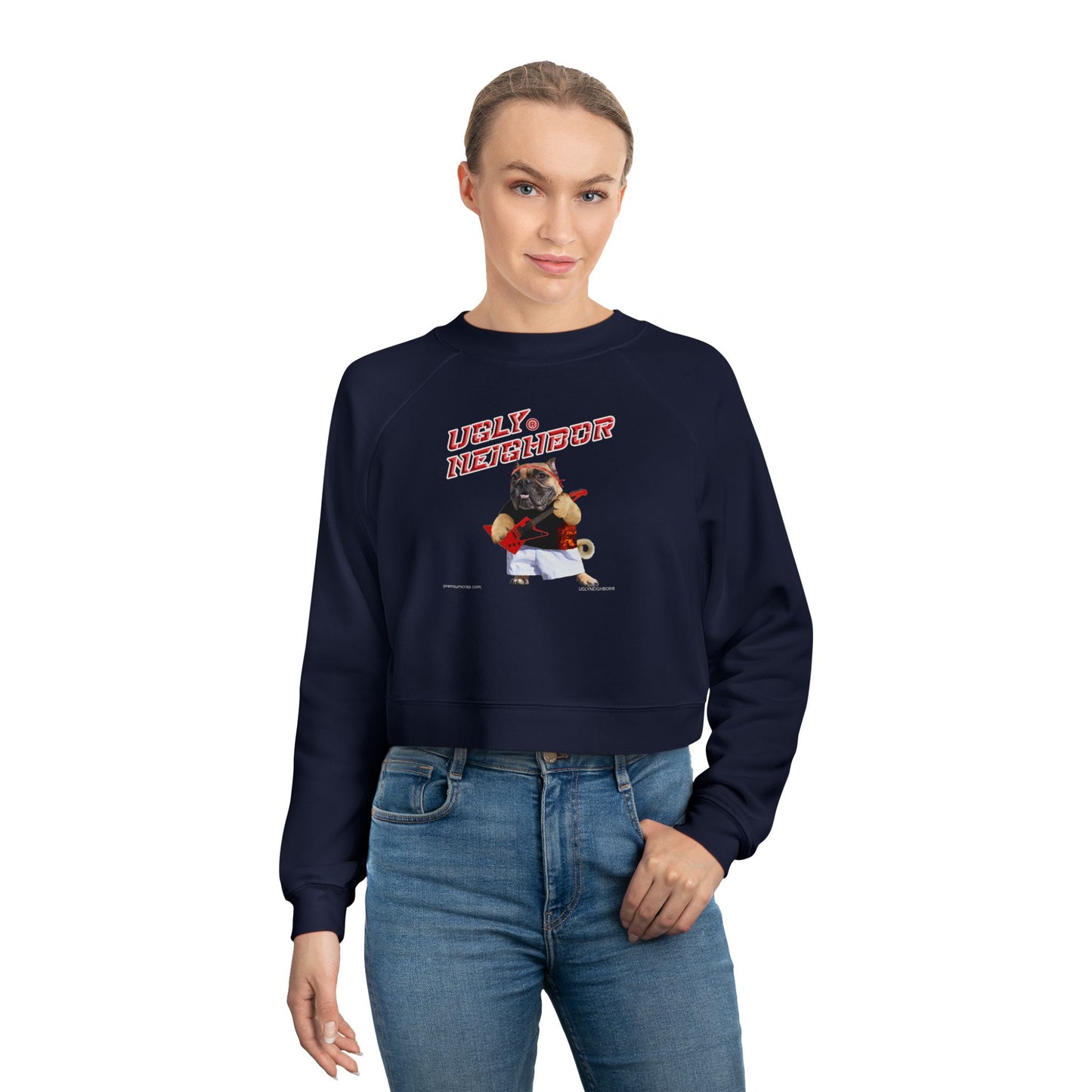 Ugly Neighbor Women's Cropped Fleece Pullover