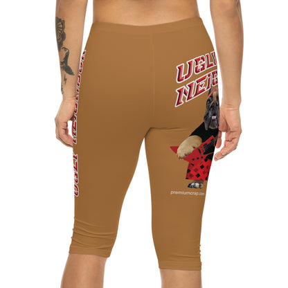 Ugly Neighbor II Women’s Capri Leggings - Light Brown