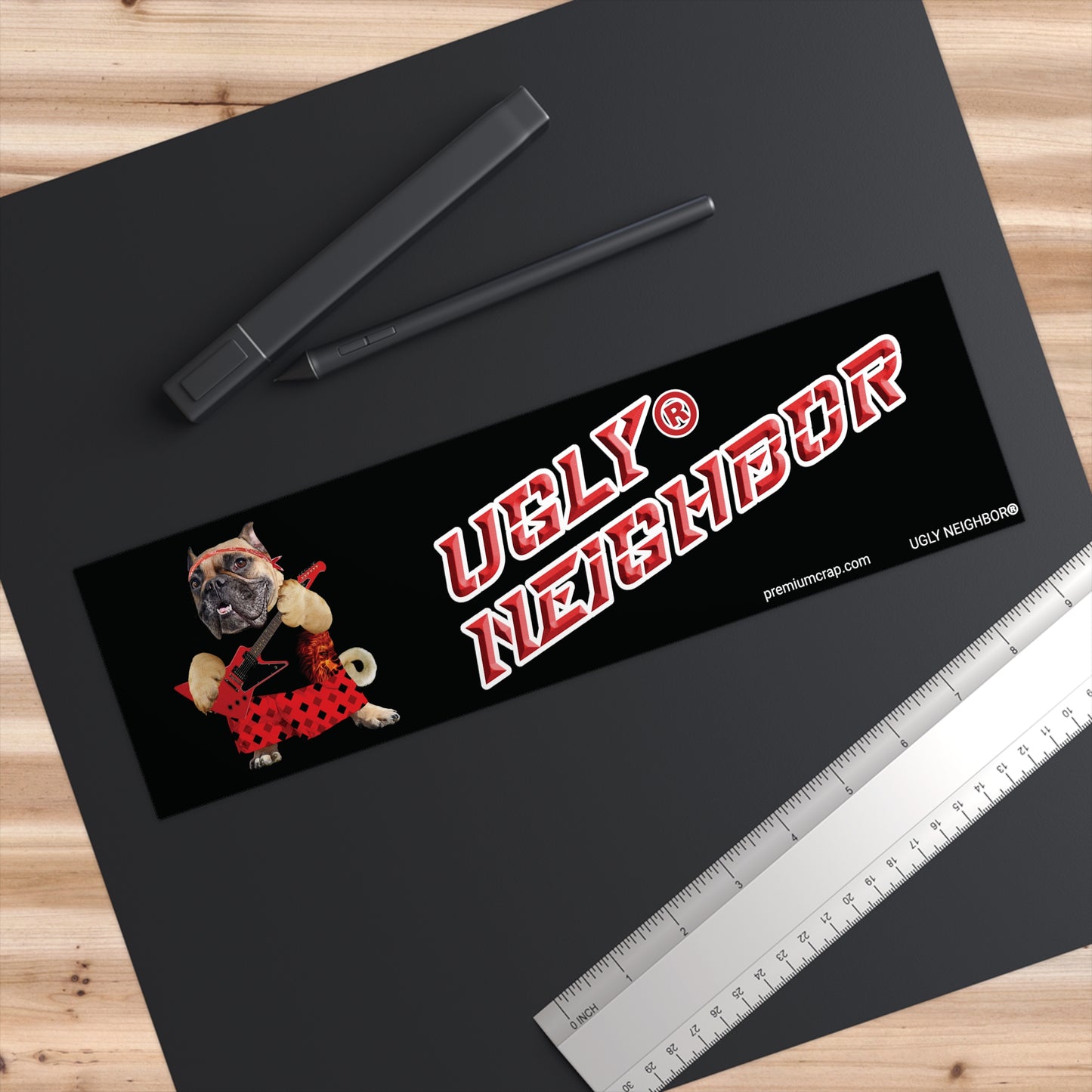 Ugly Neighbor II Bumper Stickers - 11.5" x 3"