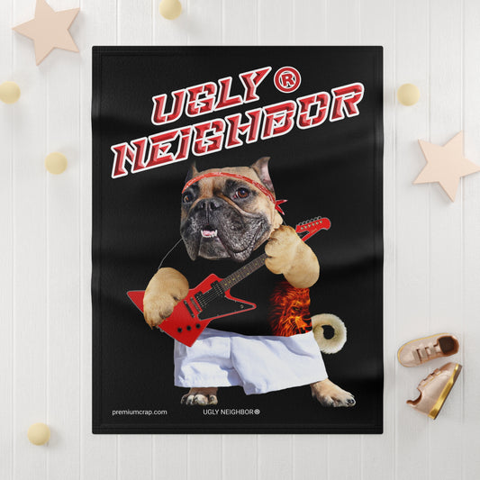 Ugly Neighbor Soft Fleece Baby Blanket