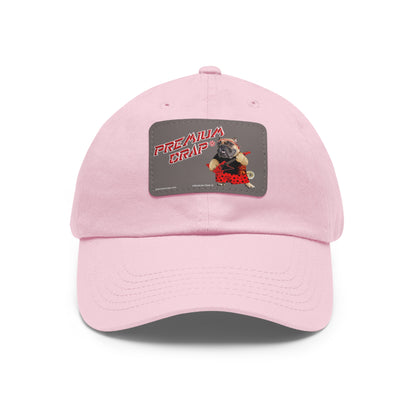 Premium Crap II Dad Hat with Leather Patch (Rectangle)