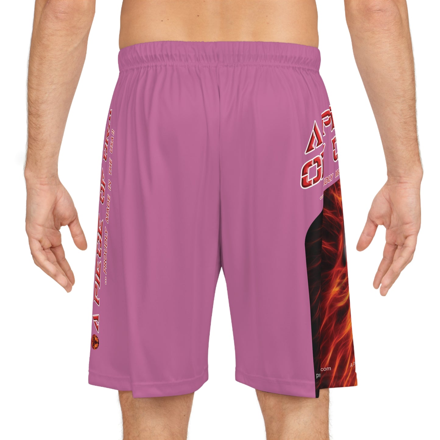 A Piece Of Crap BougieBooty Baller Shorts - Light Pink