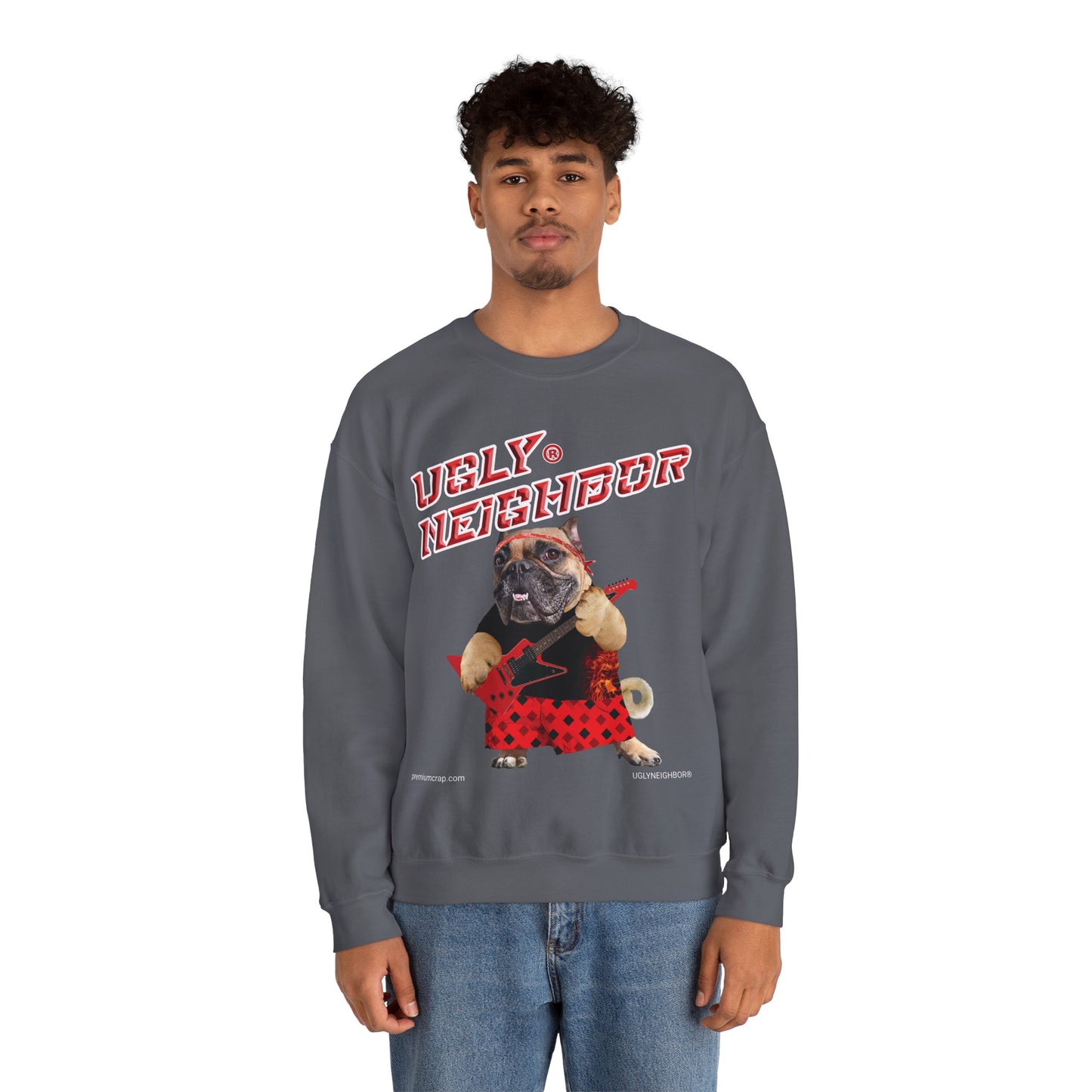 Ugly Neighbor II Men's Heavy Blend Crewneck Sweatshirt