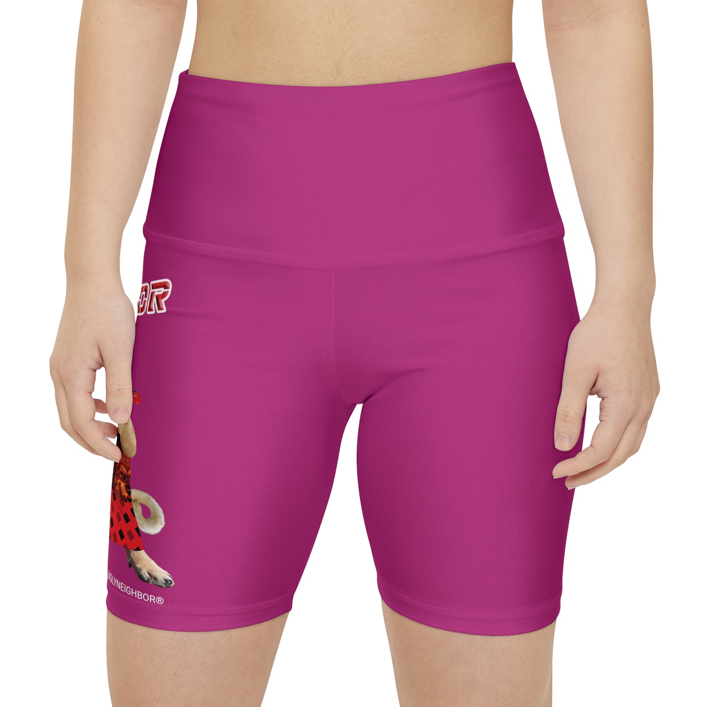 Ugly Neighbor II Women's Workout Shorts - Pink