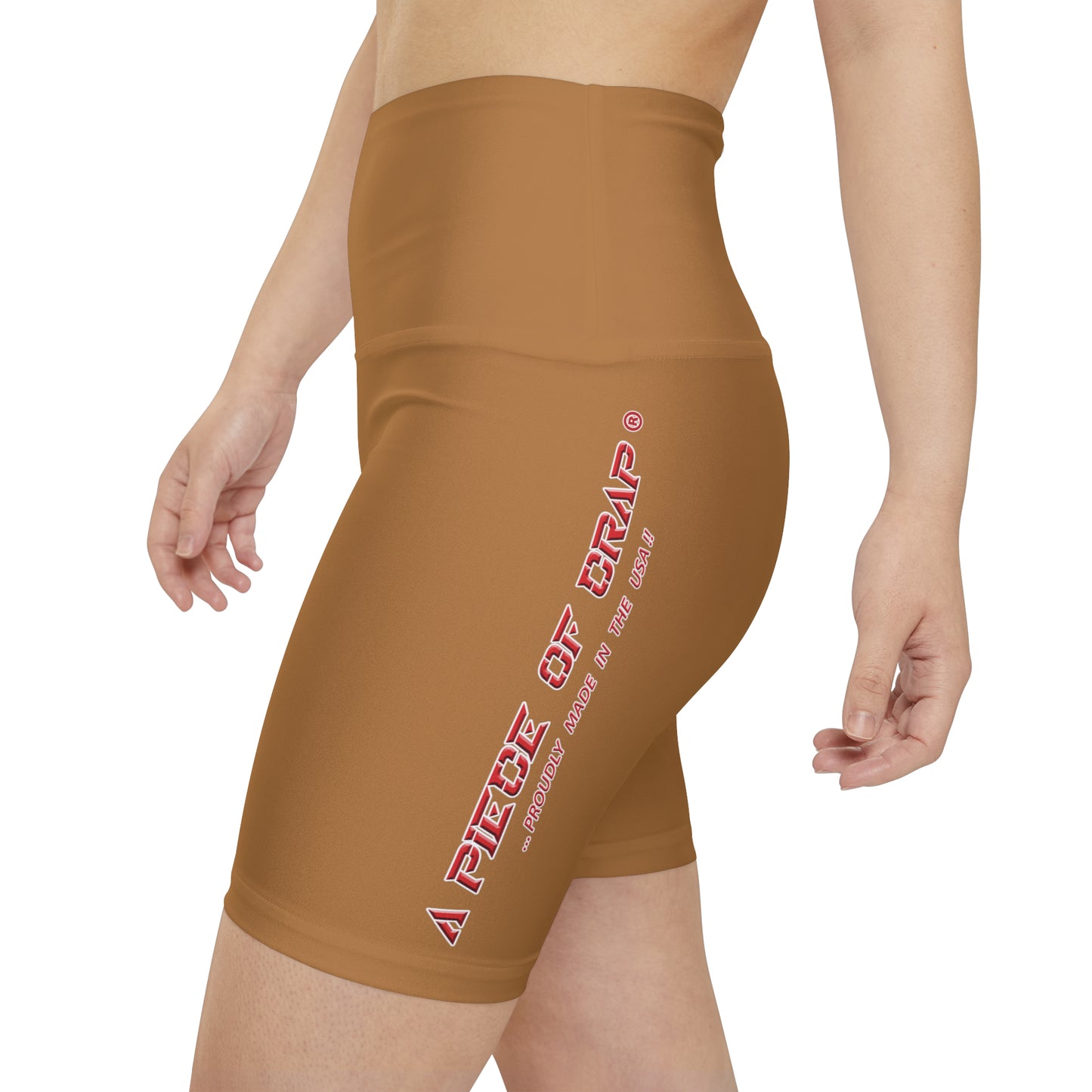 A Piece Of Crap II Women's Workout Shorts - Light Brown