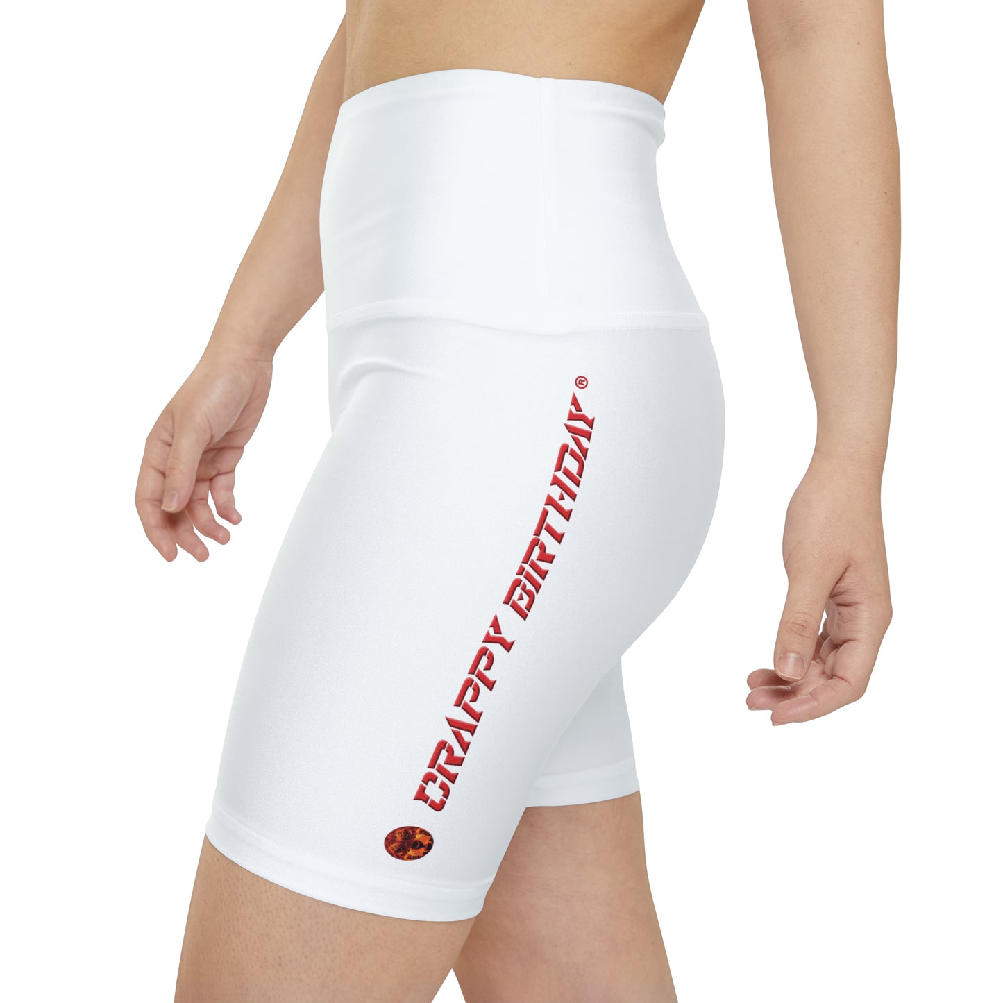 Crappy Birthday WorkoutWit Shorts - White