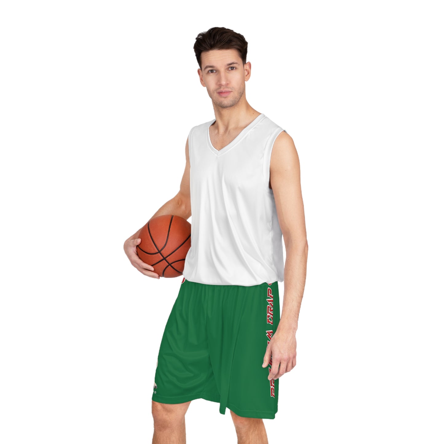 Premium Crap Basketball Shorts - Dark Green