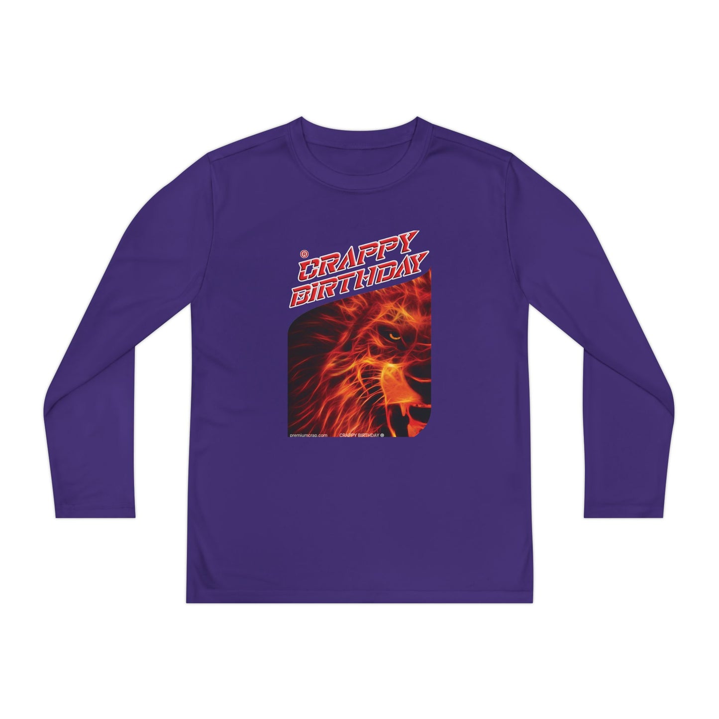 Crappy Birthday Youth Long Sleeve Competitor Tee