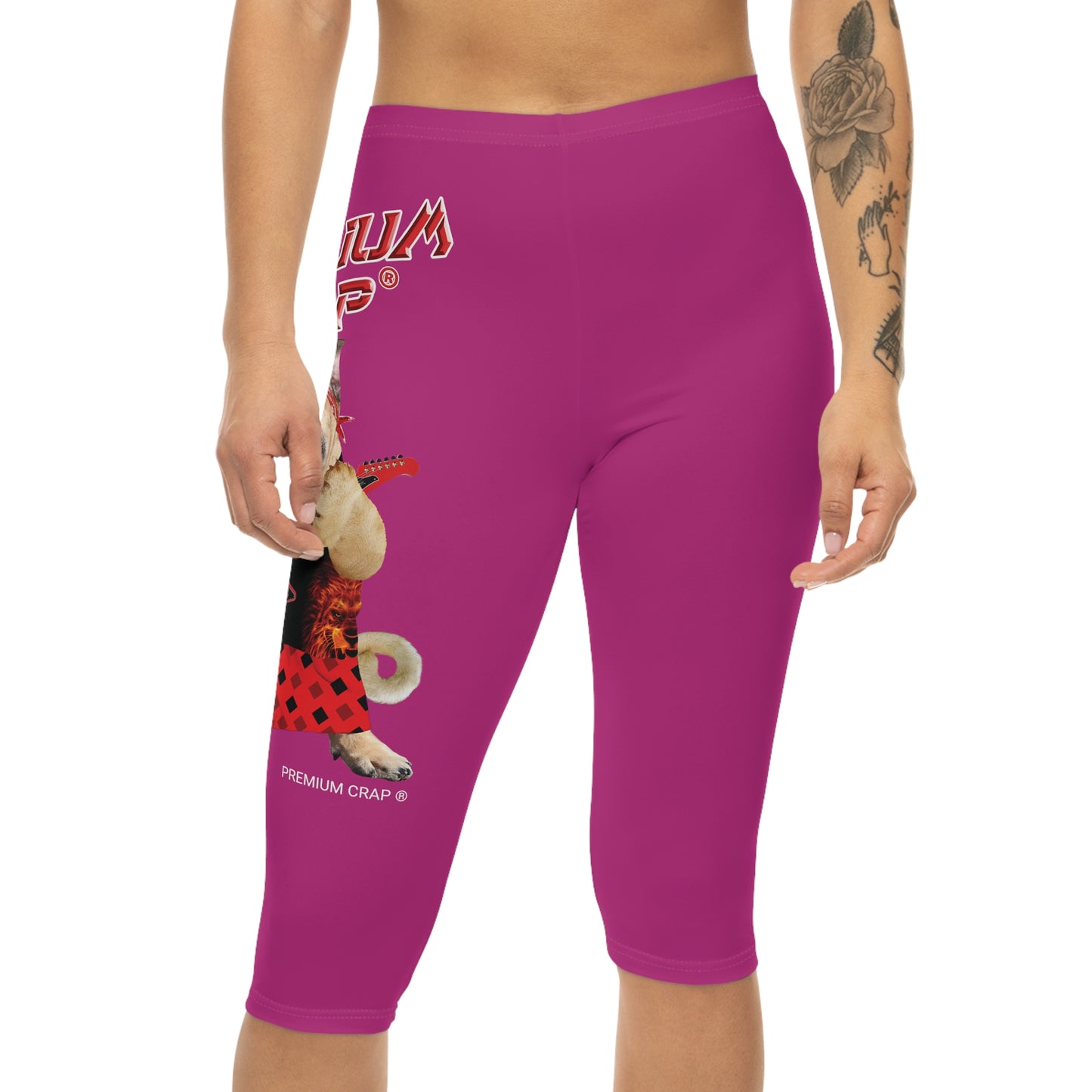 Premium Crap II Women’s Capri Leggings - Pink